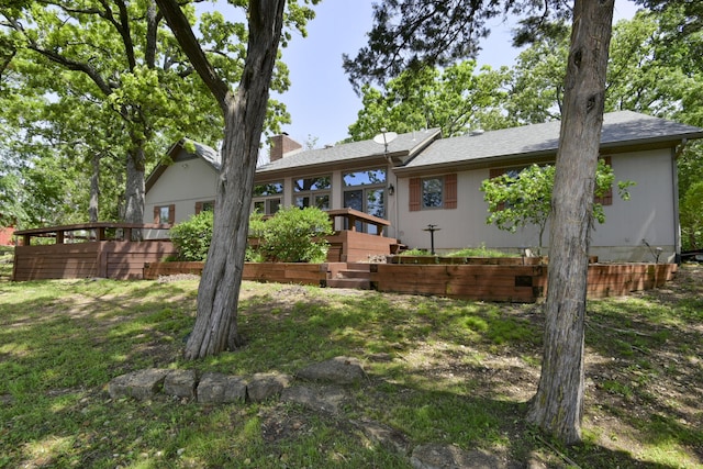 1605 Hideaway Rd, Galena, MO 65656 - back of property featuring a chimney