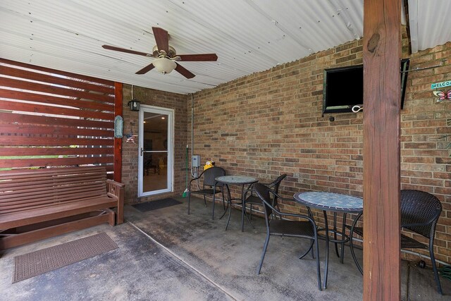 2310 Lakeside Ct, Ozark, MO 65721 - view of patio / terrace with a ceiling fan