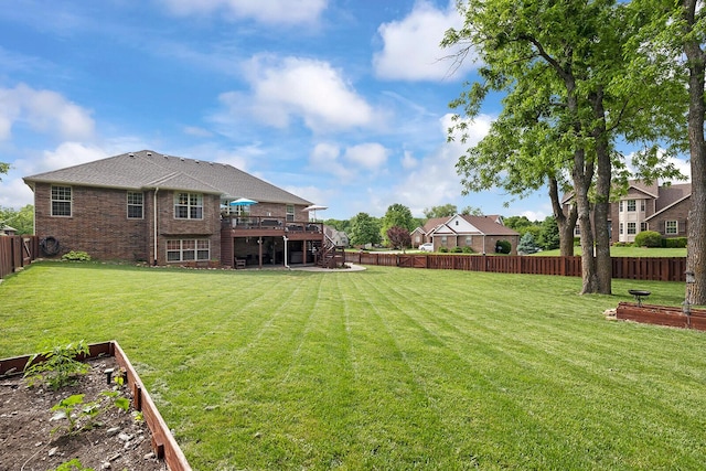 2310 Lakeside Ct, Ozark, MO 65721 - view of yard featuring a wooden deck and stairs