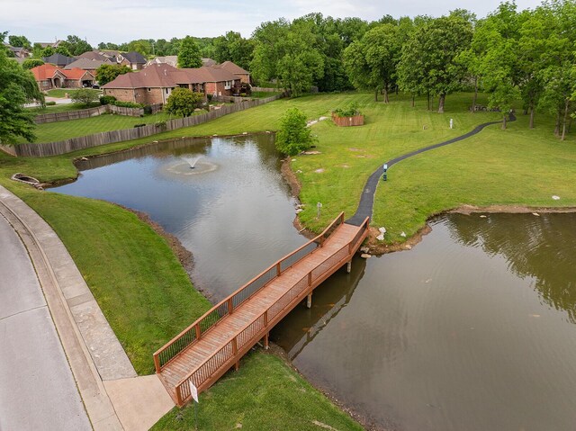 2310 Lakeside Ct, Ozark, MO 65721 - water view featuring fence