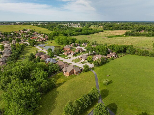 2310 Lakeside Ct, Ozark, MO 65721 - aerial perspective of suburban area featuring a large body of water