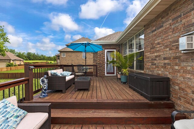 2310 Lakeside Ct, Ozark, MO 65721 - wooden deck featuring outdoor lounge area