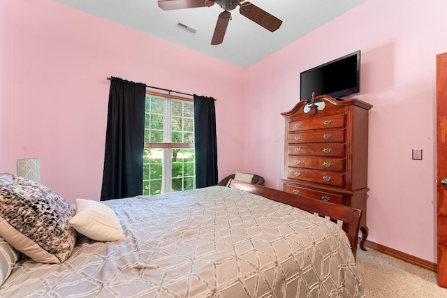 261 Country Bluff Dr, Branson, MO 65616 - carpeted bedroom featuring baseboards and a ceiling fan