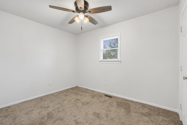 127 Wilson Way, Marshfield, MO 65706 - empty room with carpet floors, baseboards, ceiling fan, and a textured ceiling