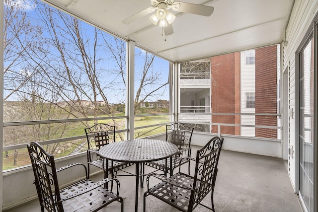 2800 Green Mountain Dr Unit 231, Branson, MO 65616 - sunroom with a ceiling fan and healthy amount of natural light