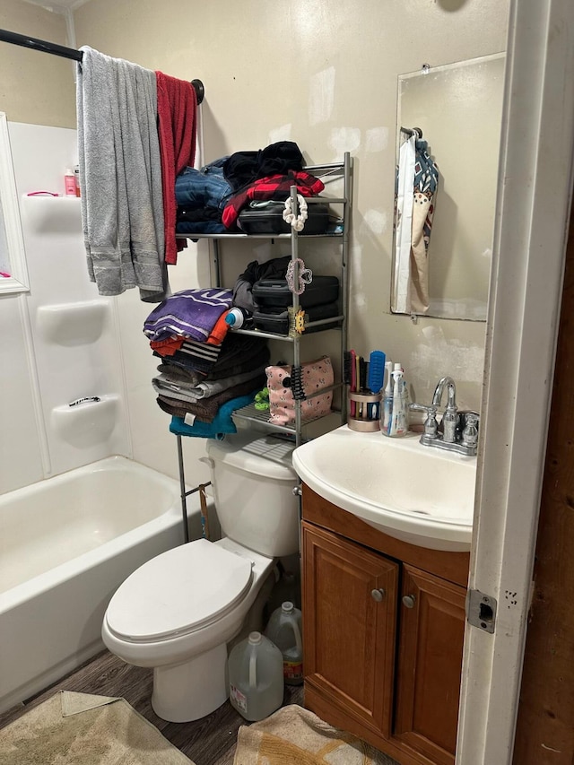 1832 County Road 2030, Mountain View, MO 65548 - full bathroom with vanity, toilet, and washtub / shower combination