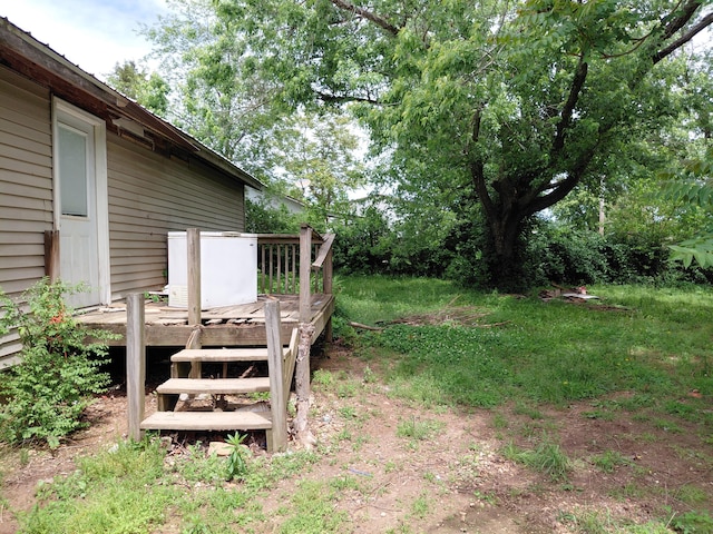 605 N Marr St, Mountain View, MO 65548 - view of yard with a deck