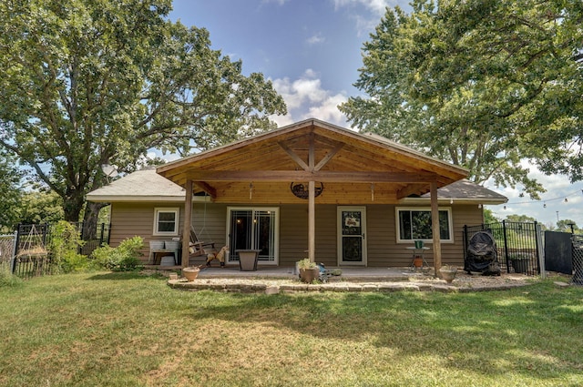 419 Rose Bud Dr, Marshfield, MO 65706 - back of house with a patio