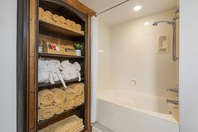 1007 Headwaters Dr, Marshfield, MO 65706 - bathroom with shower / bath combination and recessed lighting