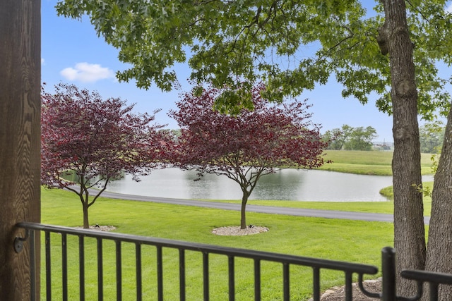 1007 Headwaters Dr, Marshfield, MO 65706 - view of green lawn featuring a water view