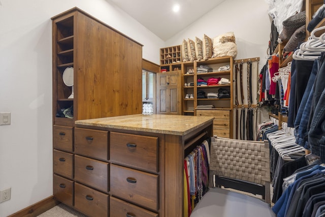 1007 Headwaters Dr, Marshfield, MO 65706 - walk in closet featuring lofted ceiling