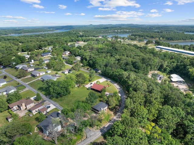 25609 Hillcrest Dr, Shell Knob, MO 65747 - view of property location featuring a heavily wooded area and a nearby body of water