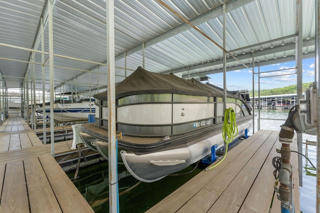 25609 Hillcrest Dr, Shell Knob, MO 65747 - dock with boat lift and a water view