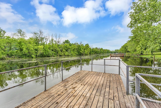 1161 State Highway 176, Rockaway Beach, MO 65740 - wooden terrace featuring a water view