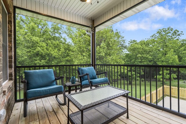 4936 S Butterfield Pl, Brookline, MO 65619 - view of deck