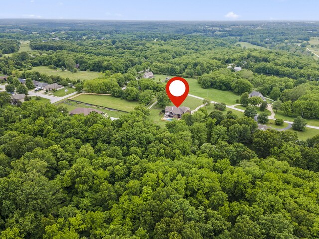 4936 S Butterfield Pl, Brookline, MO 65619 - drone / aerial view of a heavily wooded area
