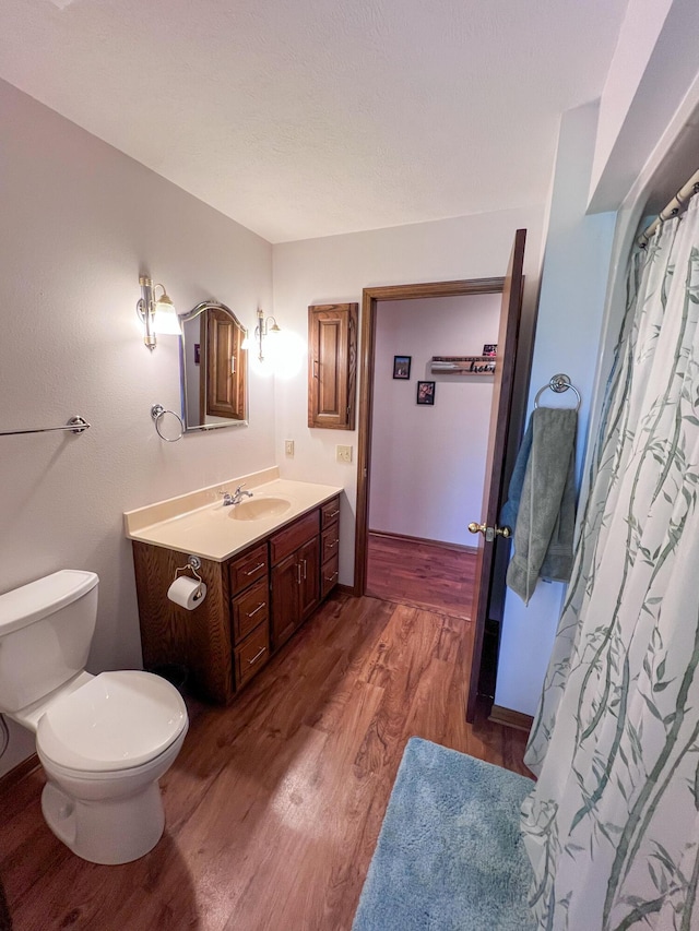 21650 Kings Loop, Hermitage, MO 65668 - full bathroom featuring wood finished floors, toilet, and vanity