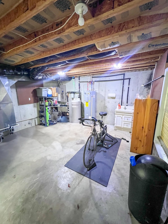 21650 Kings Loop, Hermitage, MO 65668 - unfinished basement featuring water heater