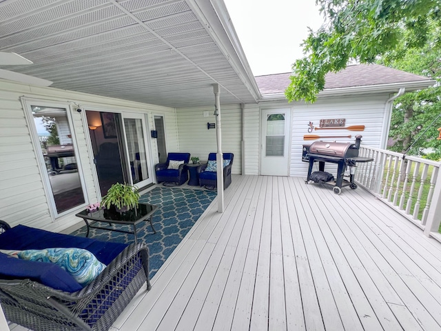 21650 Kings Loop, Hermitage, MO 65668 - deck featuring grilling area