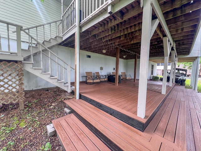 21650 Kings Loop, Hermitage, MO 65668 - deck with stairs