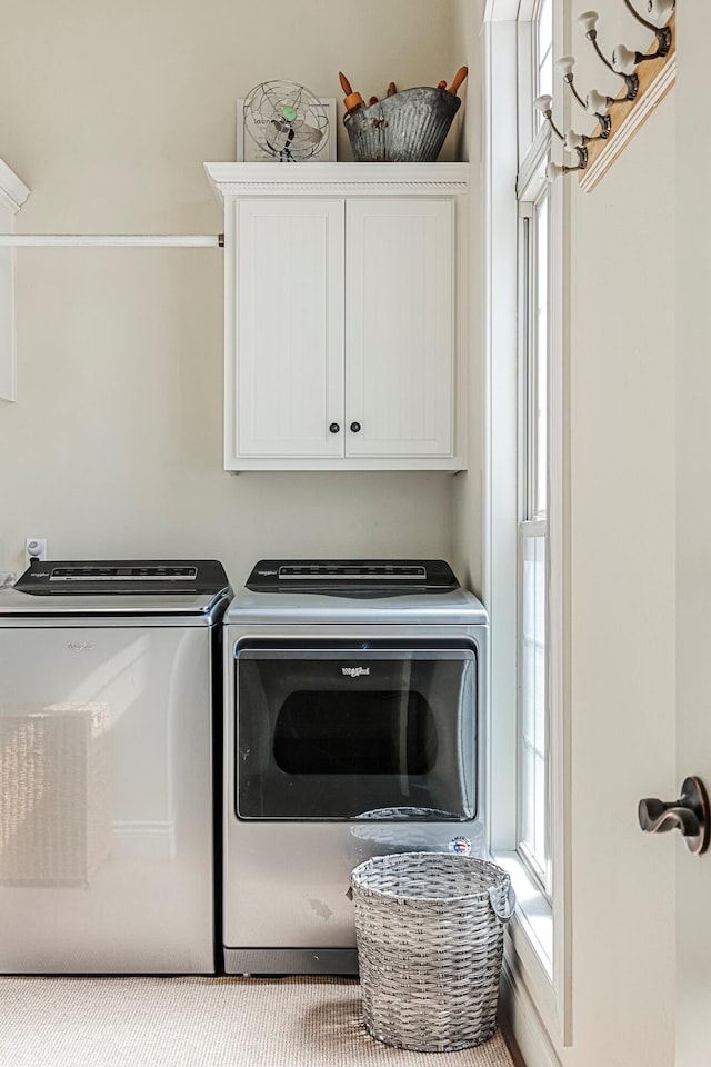 1086 S Joshua Ave, Republic, MO 65738 - washroom featuring cabinet space and independent washer and dryer