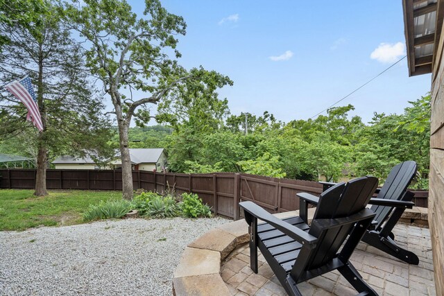 96 Samson St, Cape Fair, MO 65624 - fenced backyard featuring a patio