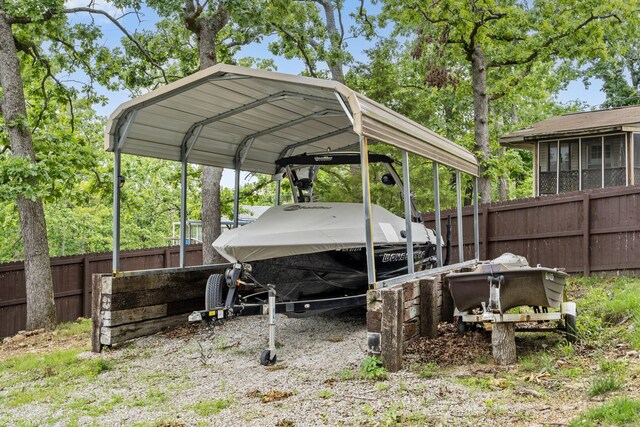96 Samson St, Cape Fair, MO 65624 - view of vehicle parking featuring a carport