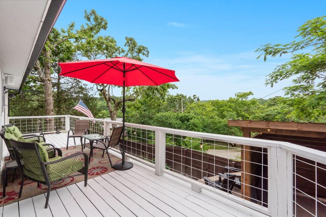 96 Samson St, Cape Fair, MO 65624 - view of wooden terrace