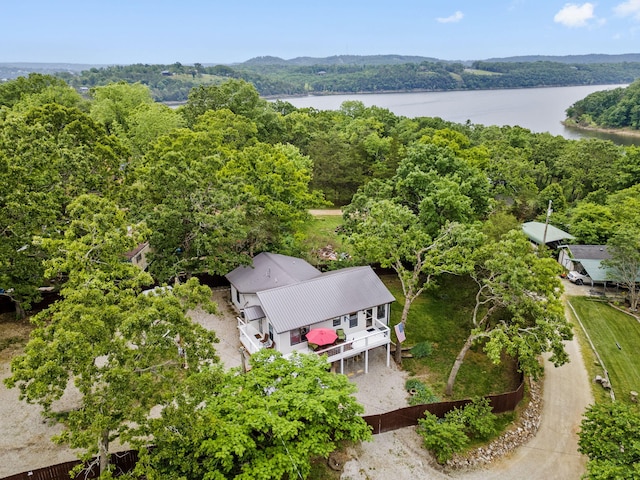 96 Samson St, Cape Fair, MO 65624 - aerial view of a nearby body of water and a heavily wooded area