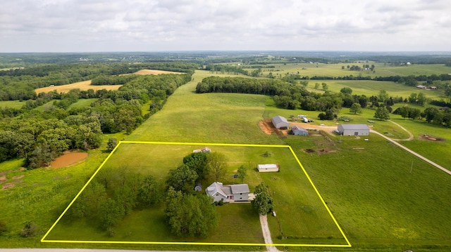 898 Short State Highway Y, Marshfield, MO 65706 - overview of rural landscape featuring property parcel outlined