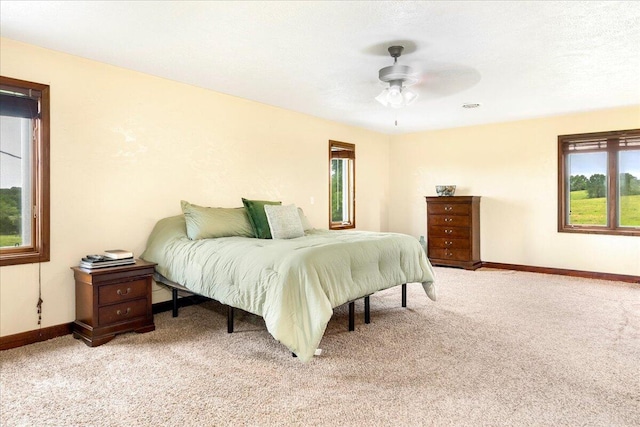 898 Short State Highway Y, Marshfield, MO 65706 - bedroom featuring carpet flooring, baseboards, and ceiling fan