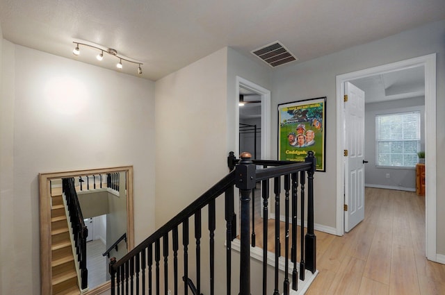 505 Thunderbird Dr, Rogersville, MO 65742 - corridor with an upstairs landing, light wood finished floors, and baseboards