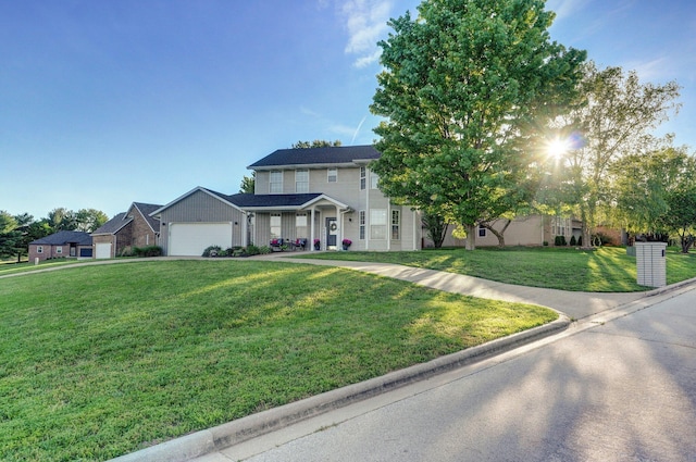 505 Thunderbird Dr, Rogersville, MO 65742 - view of front of home with an attached garage and a front lawn