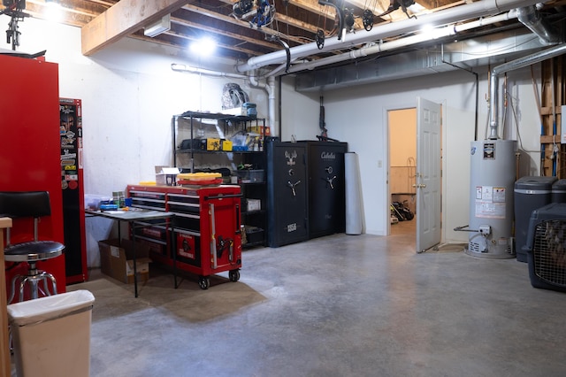 711 Morning Glory Dr, Nixa, MO 65714 - unfinished below grade area with gas water heater