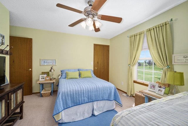 1362 Meadowview Ln, Diamond, MO 64840 - carpeted bedroom featuring a ceiling fan and baseboards