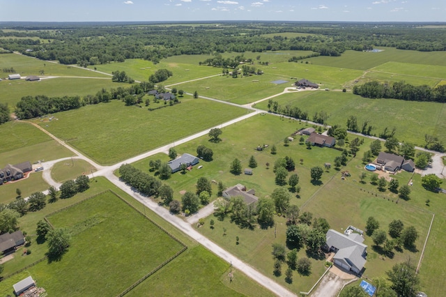 1362 Meadowview Ln, Diamond, MO 64840 - aerial view of property and surrounding area with rural landscape