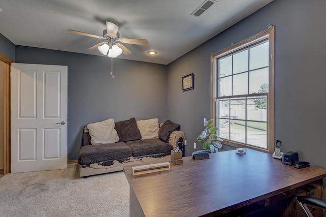 707 Lexie Ln, Carthage, MO 64836 - carpeted office space with ceiling fan