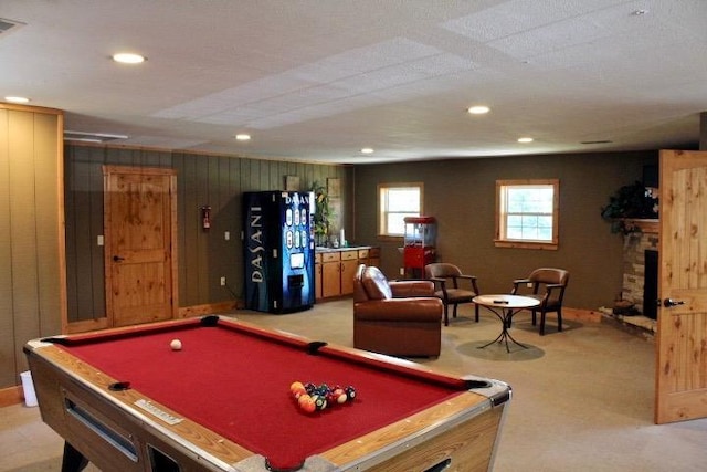 403 Lookout Flts, Branson, MO 65616 - playroom with pool table, recessed lighting, light carpet, and baseboards