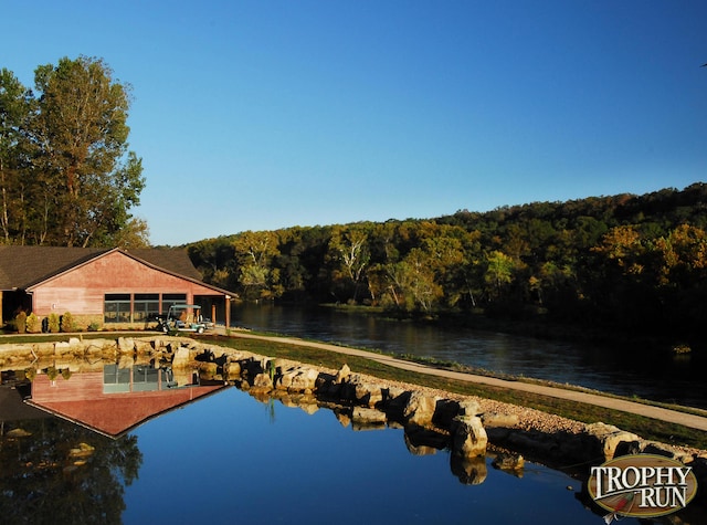 403 Lookout Flts, Branson, MO 65616 - water view featuring a heavily wooded area