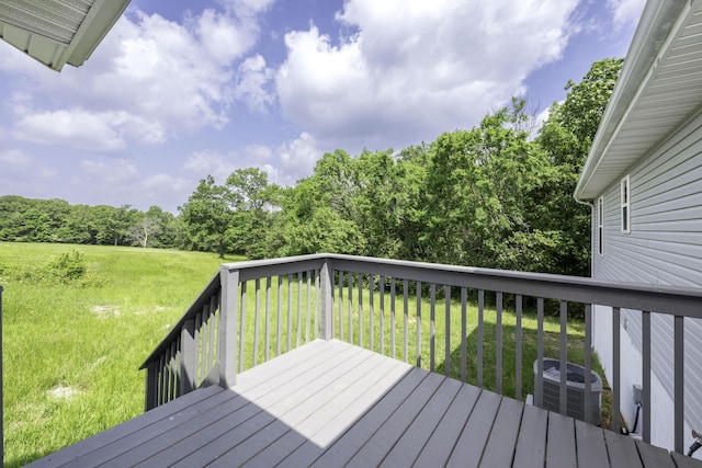 2800 State Highway Bb, Hollister, MO 65672 - deck with central air condition unit and a yard