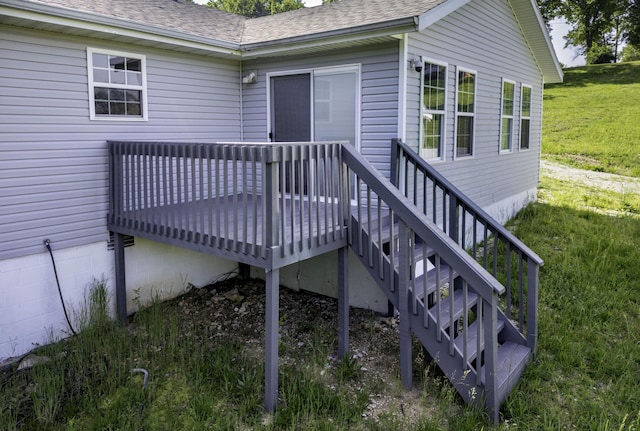 2800 State Highway Bb, Hollister, MO 65672 - wooden deck with a yard