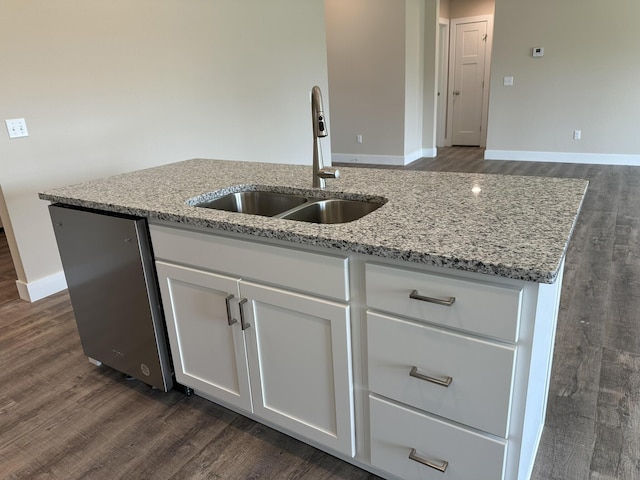 1271 N Maxine Ave, Nixa, MO 65714 - kitchen featuring a sink, dishwasher, and dark wood-style floors