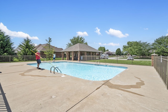 604 N Cascades Dr, Nixa, MO 65714 - community pool with a patio area and a gazebo