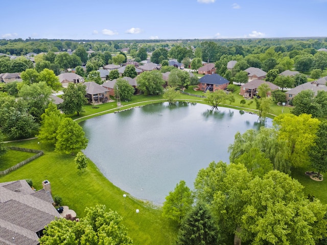 604 N Cascades Dr, Nixa, MO 65714 - aerial view of residential area featuring a nearby body of water
