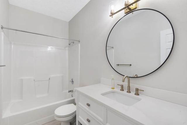 604 N Cascades Dr, Nixa, MO 65714 - bathroom featuring vanity, toilet, and shower / washtub combination