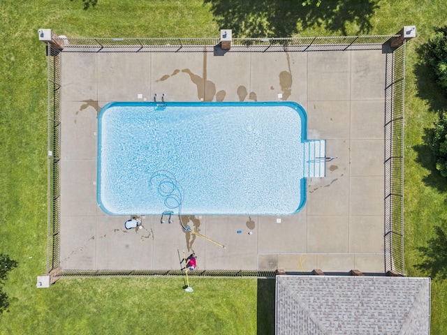 604 N Cascades Dr, Nixa, MO 65714 - drone / aerial view of a pool area