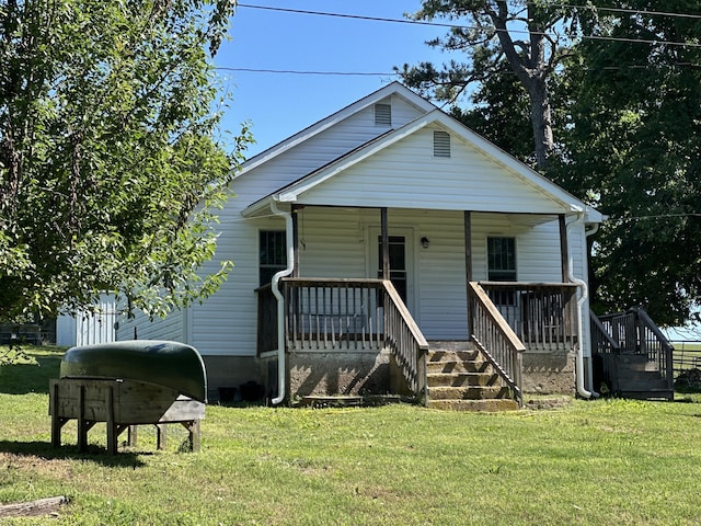 9611 Co Rd Unit A-436, Ava, MO 65608 - bungalow-style home featuring a front yard and covered porch