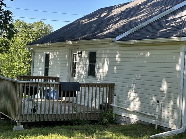 9611 Co Rd Unit A-436, Ava, MO 65608 - rear view of house with a shingled roof and a deck