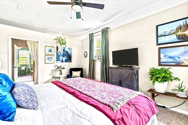 801 N Myrtle St, Pierce City, MO 65723 - bedroom featuring carpet flooring and a ceiling fan