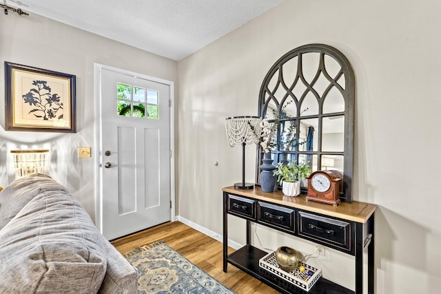 801 N Myrtle St, Pierce City, MO 65723 - foyer featuring light wood-style flooring and baseboards
